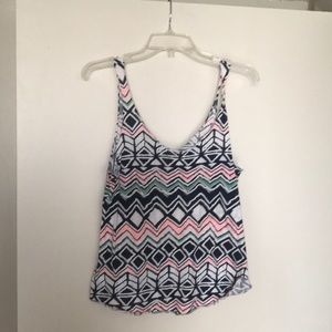 Aztec print tank top